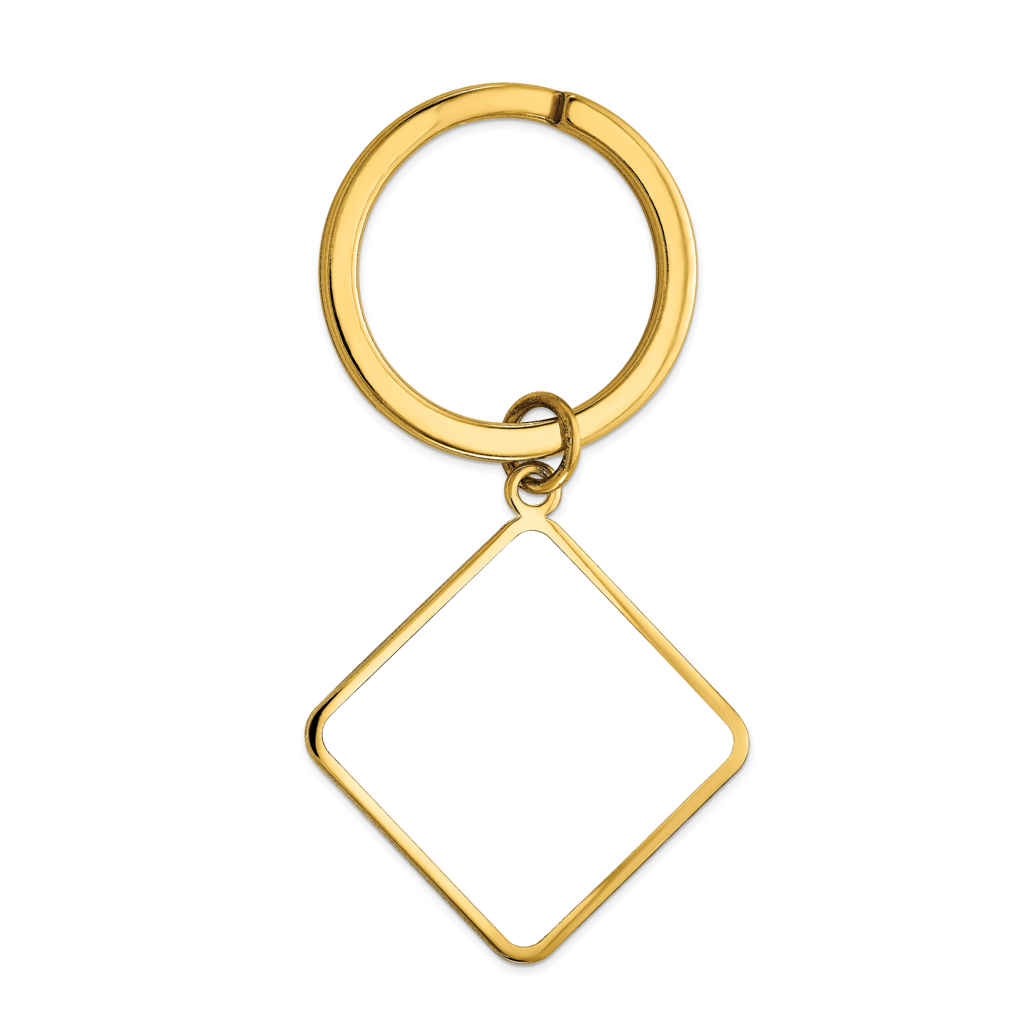 Sterling Silver Gold plated Picture Jewelry Key Chain