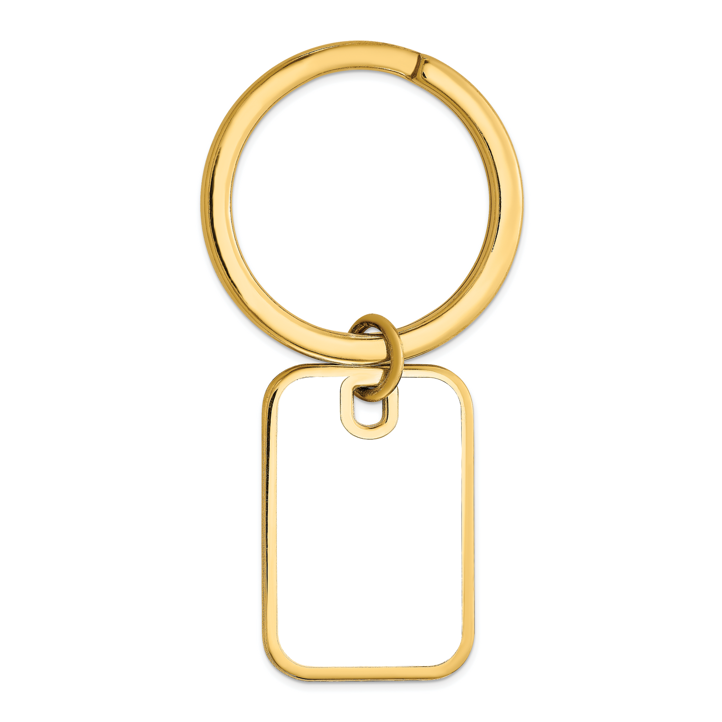 Sterling Silver Gold plated Picture Jewelry Key Chain
