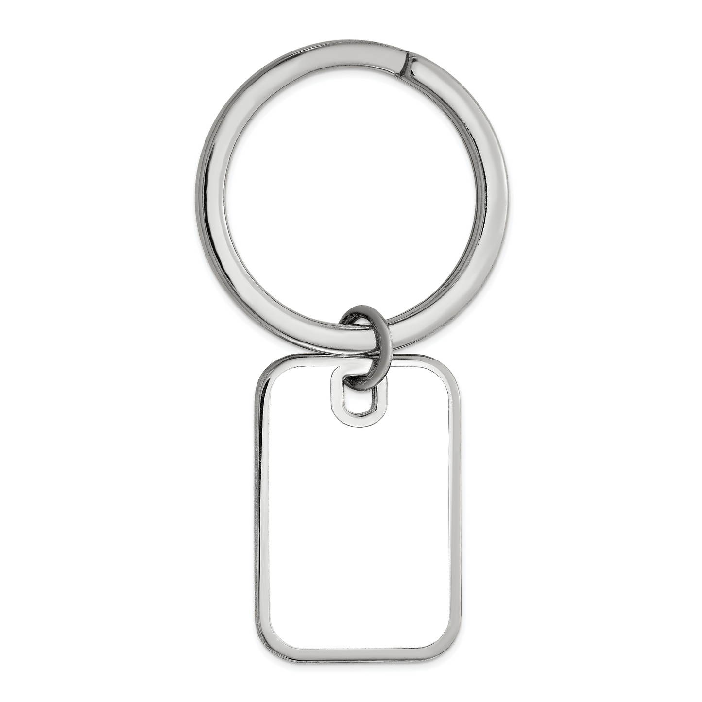 Sterling Silver Rhodium plated Picture Jewelry Key Chain