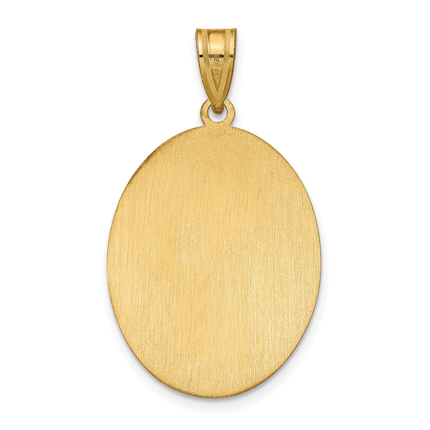 Sterling Silver Gold plated Oval Picture Jewelry Pendant