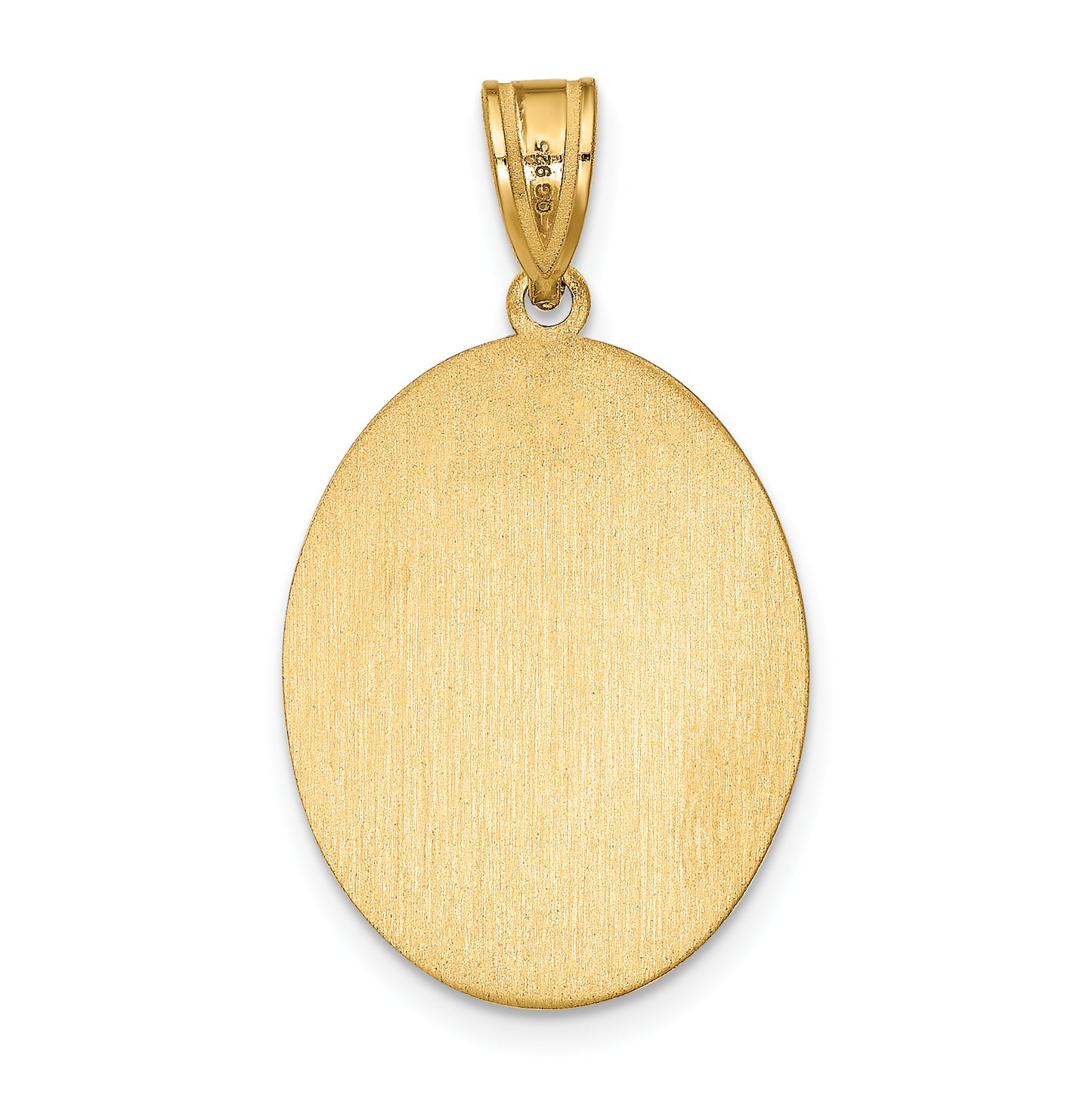 Sterling Silver Gold plated Medium Oval Picture Jewelry Pendant
