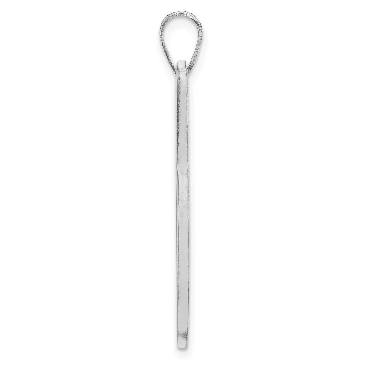 Sterling Silver Rhodium plated Animal Ears Picture Jewelry Pendant