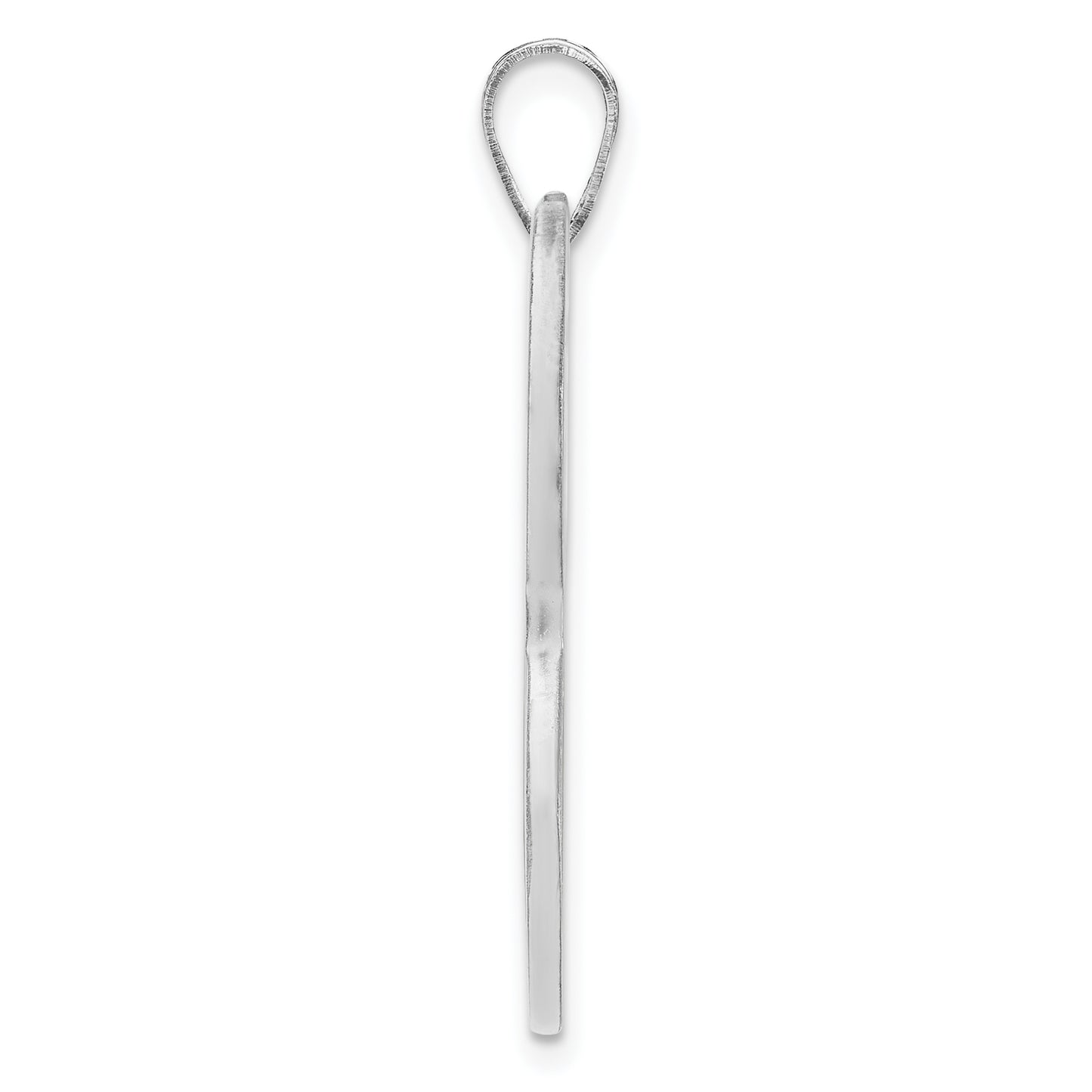 Sterling Silver Rhodium plated Dog Bone Picture Jewelry Pendant