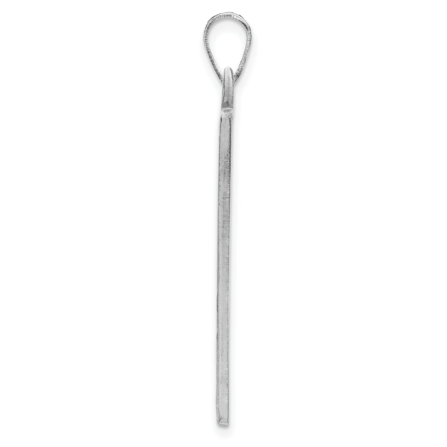 Sterling Silver Rhodium plated Personalized Picture Pendant