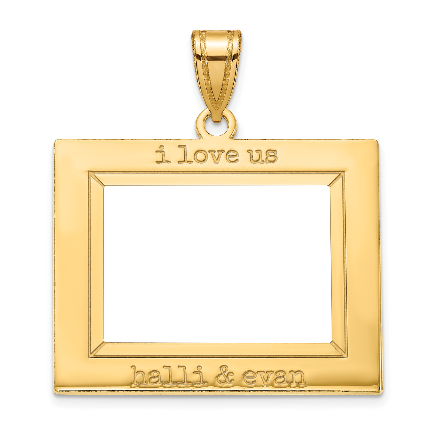 Sterling Silver Gold plated Personalized Picture Pendant