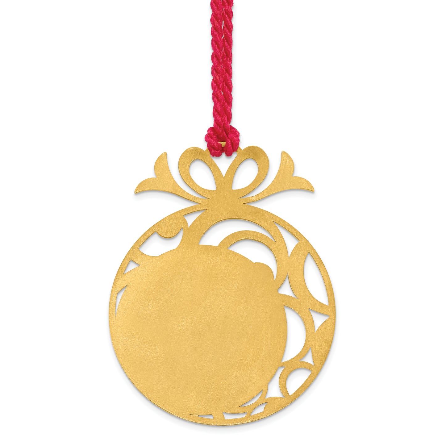 Sterling Silver Gold plated Large Circle Picture Ornament