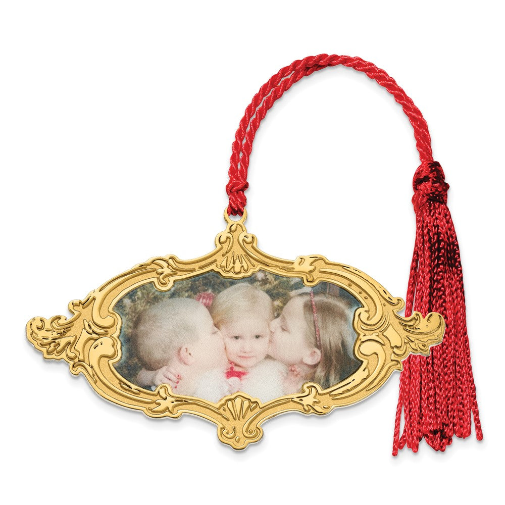 Sterling Silver Gold plated  Picture Ornament