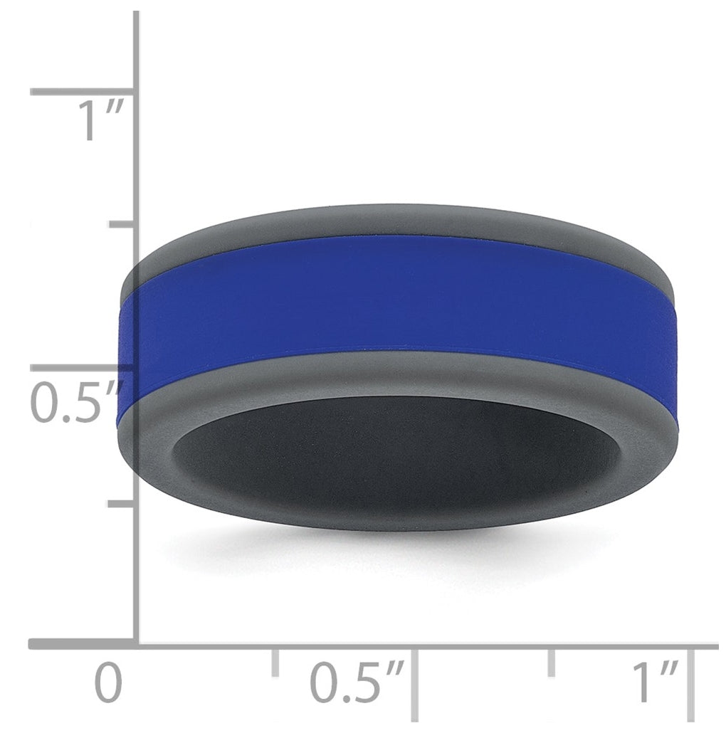 Silicone Removable Center 8mm Band