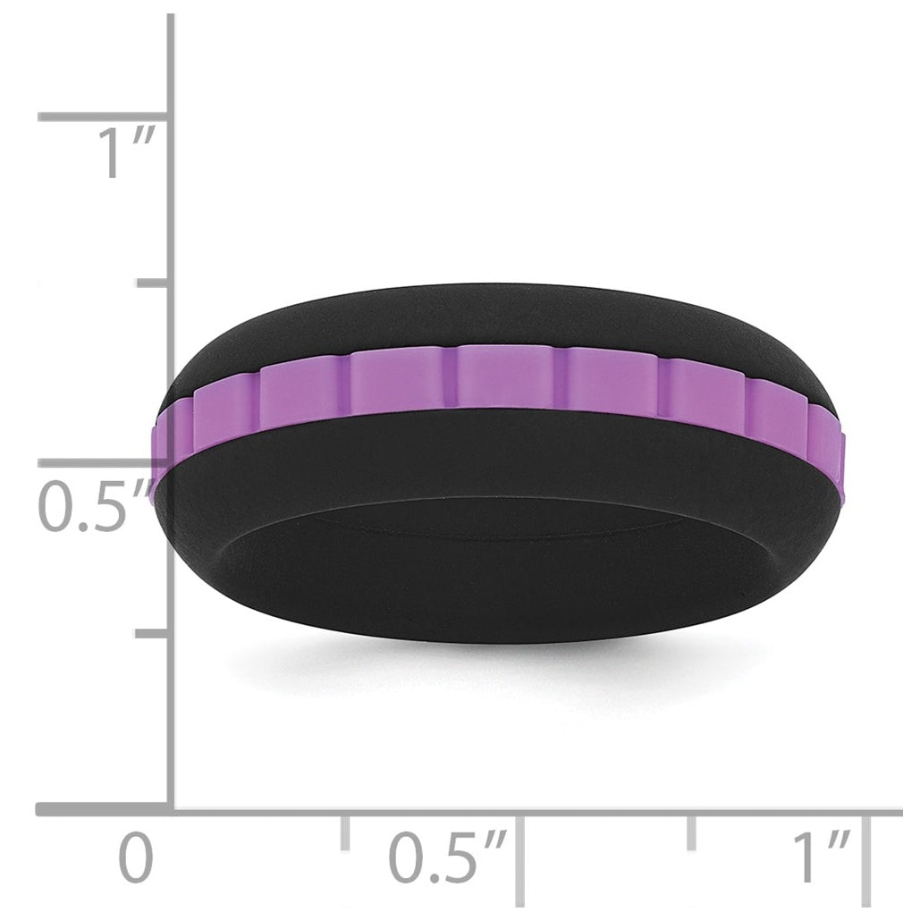 Silicone Grooved Center 7.50mm Band