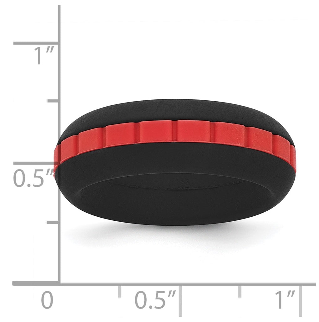 Silicone Grooved Center 7.50mm Band