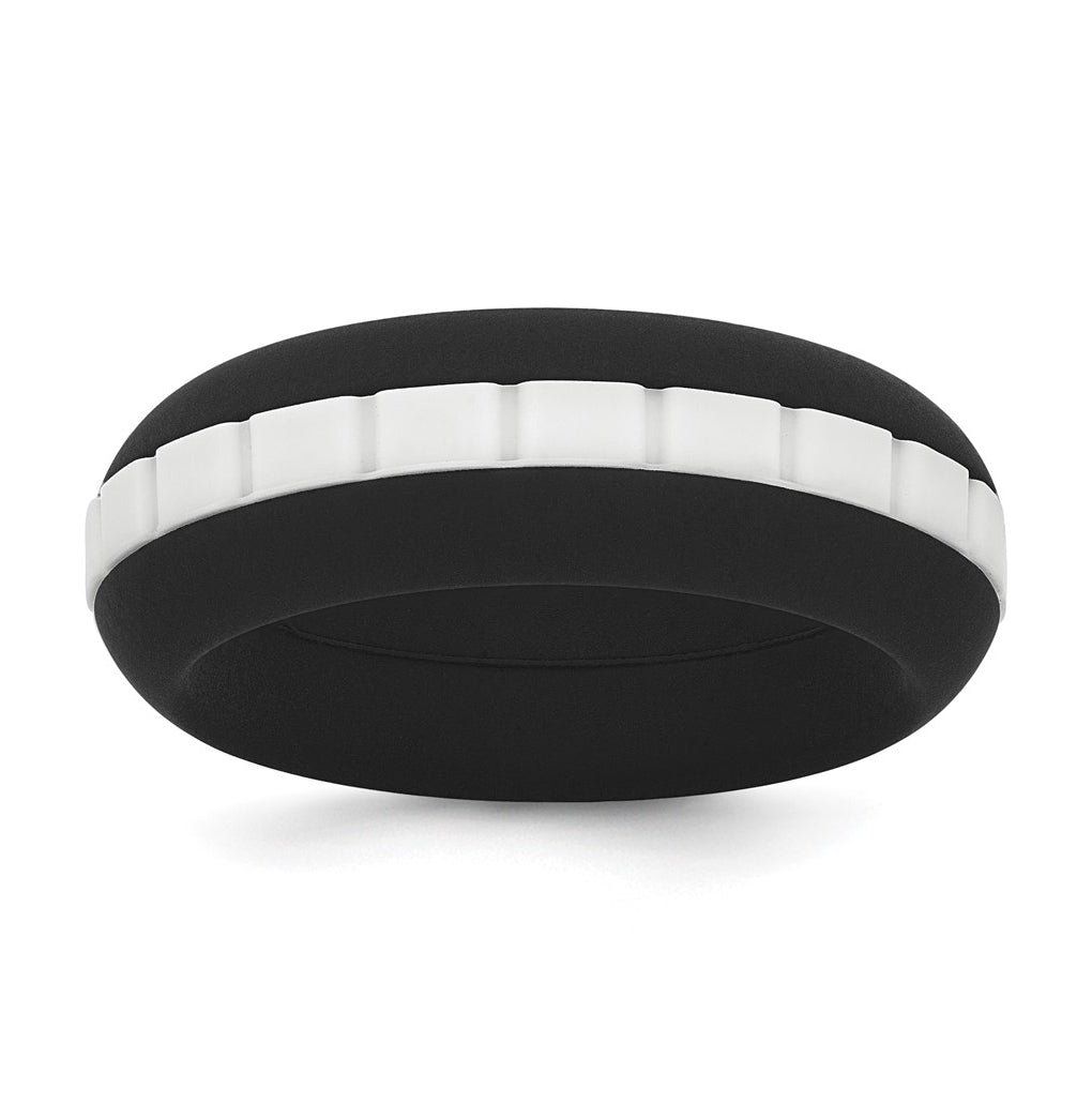 Silicone Grooved Center 7.50mm Band
