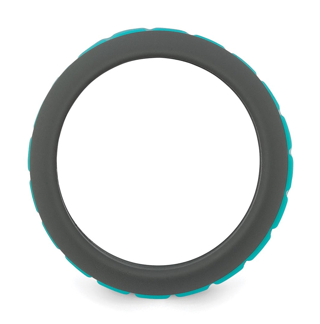 Silicone Grooved Center 7.50mm Band