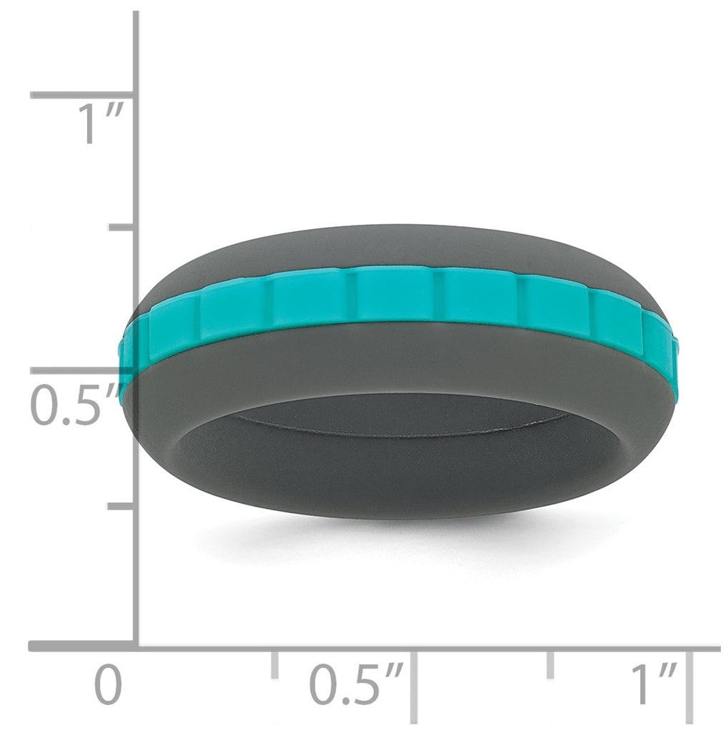 Silicone Grooved Center 7.50mm Band