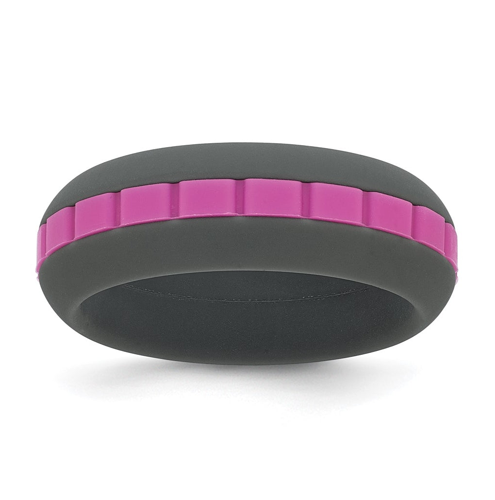 Silicone Grooved Center 7.50mm Band