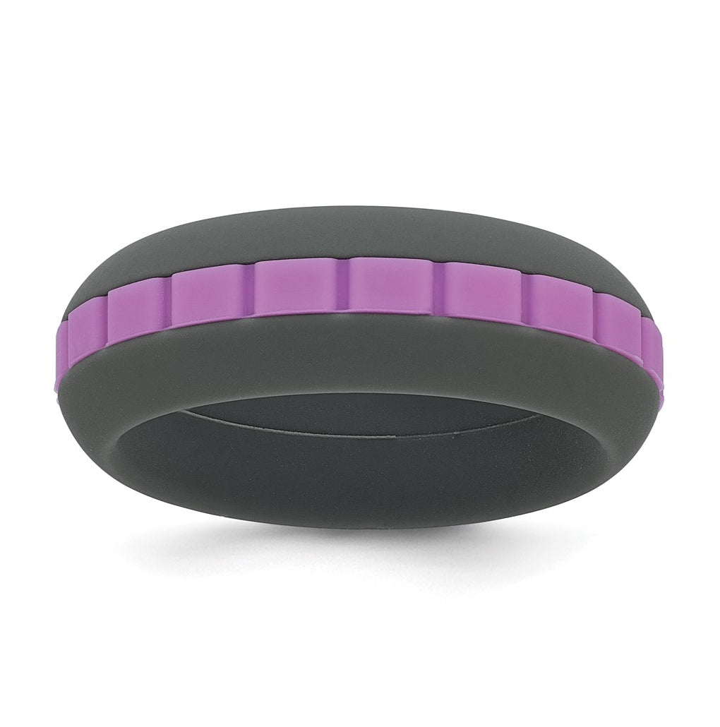 Silicone Grooved Center 7.50mm Band