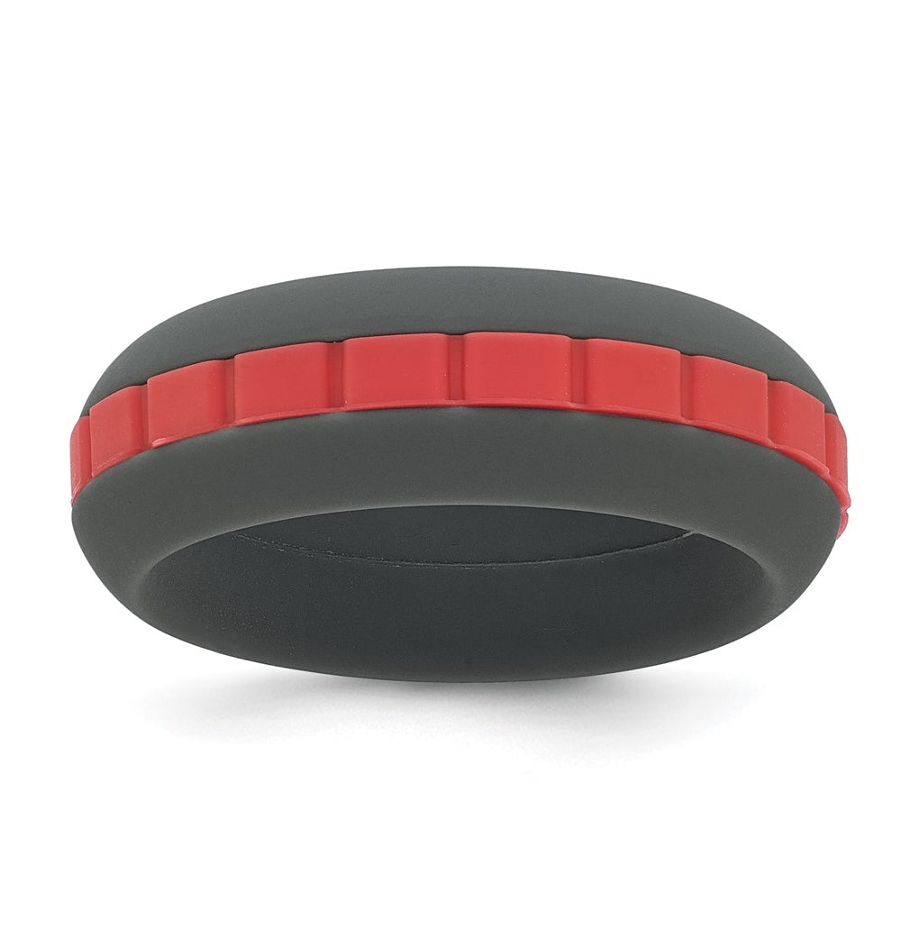 Silicone Grooved Center 7.50mm Band
