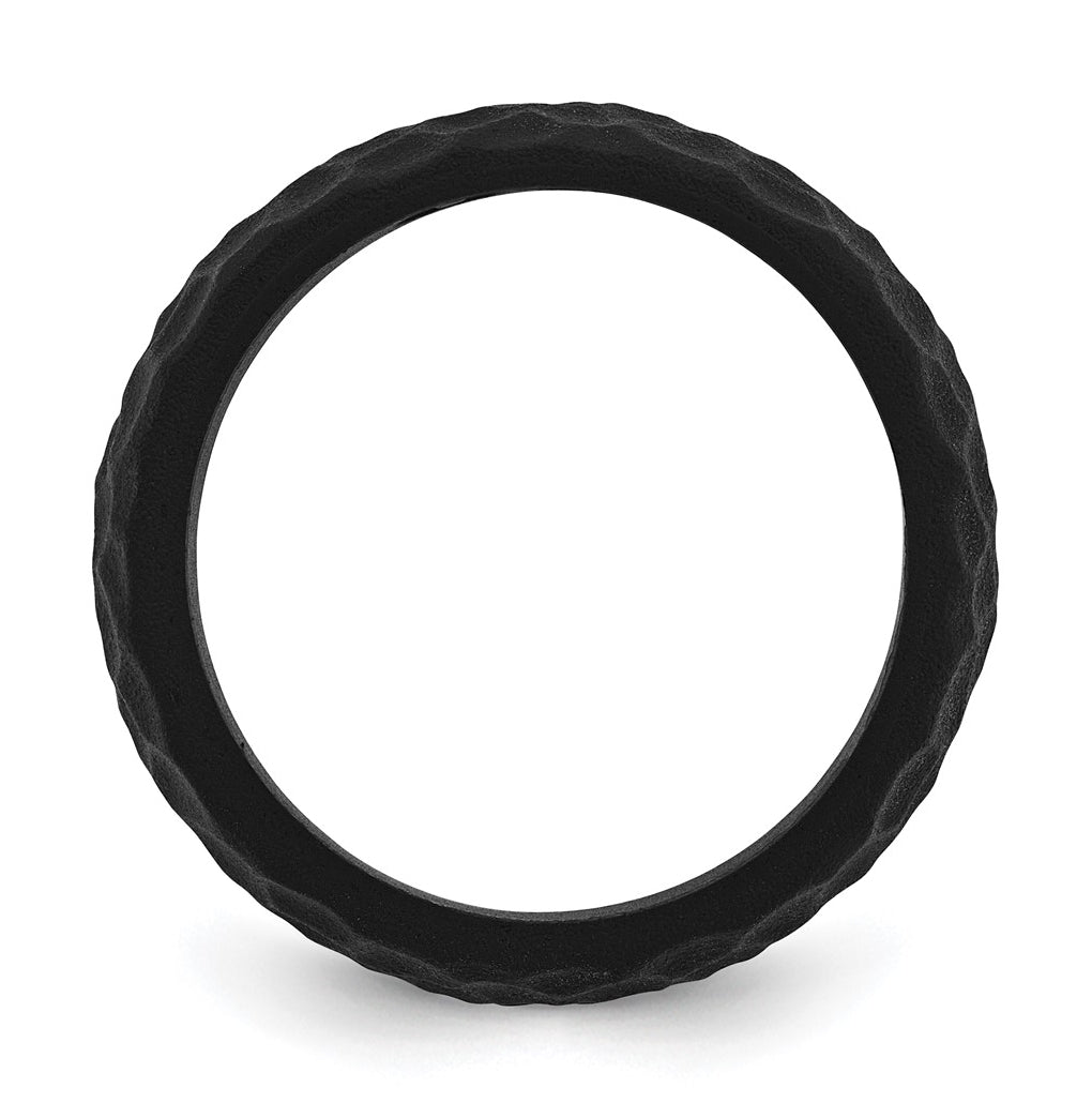 Silicone 8.50mm Hammered Band