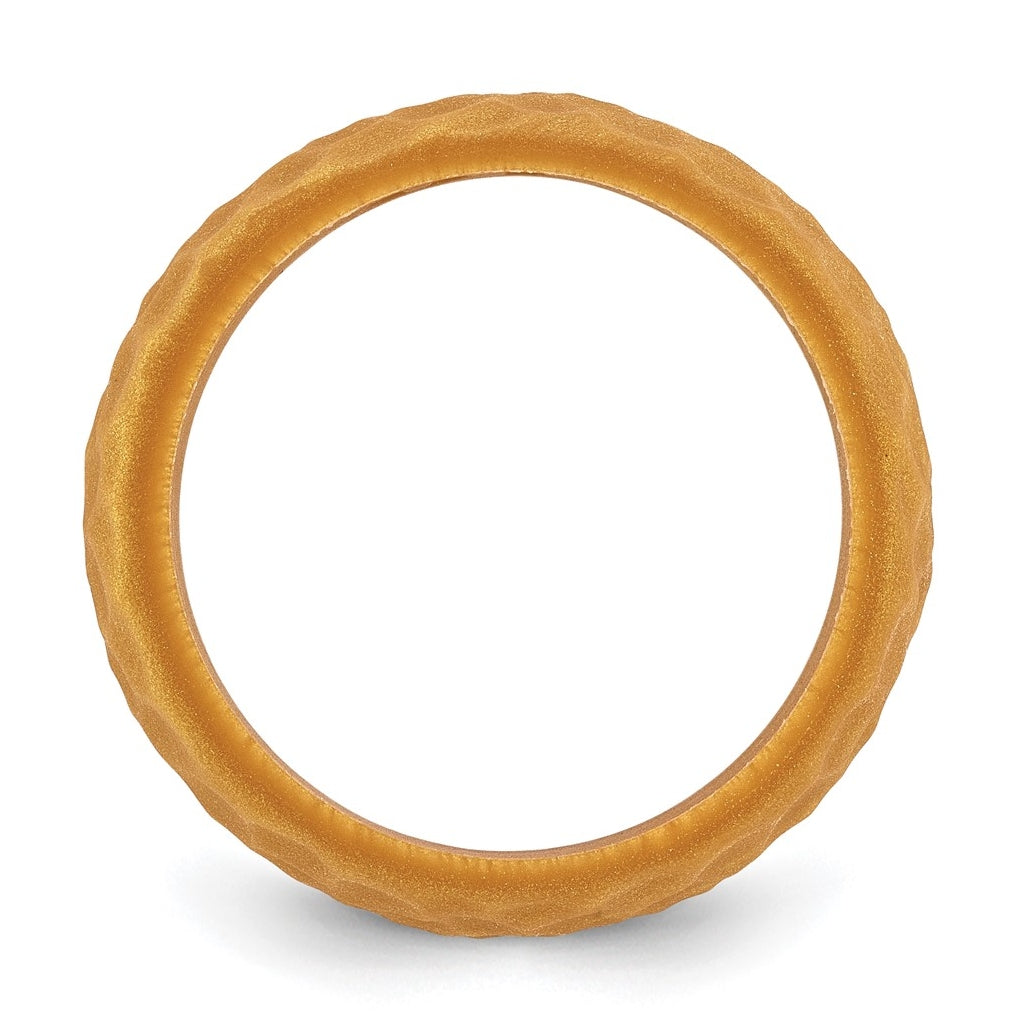 Silicone 8.50mm Hammered Band