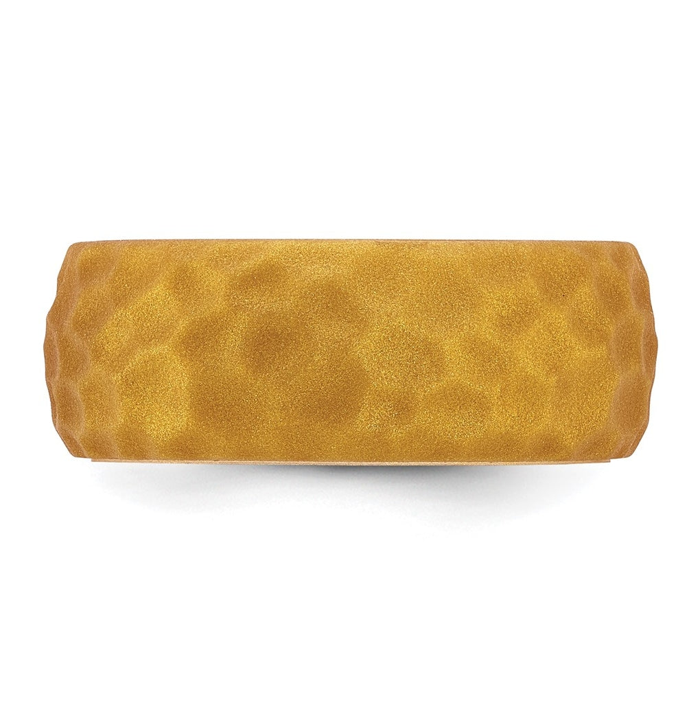 Silicone 8.50mm Hammered Band