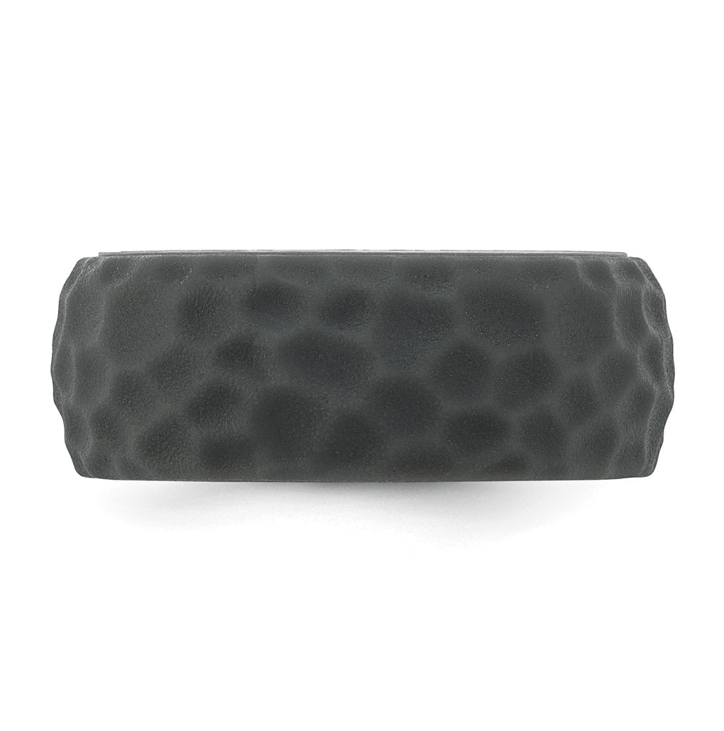 Silicone 8.50mm Hammered Band