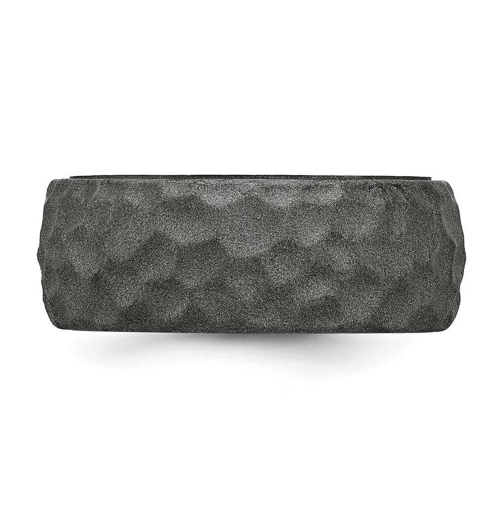 Silicone 8.50mm Hammered Band