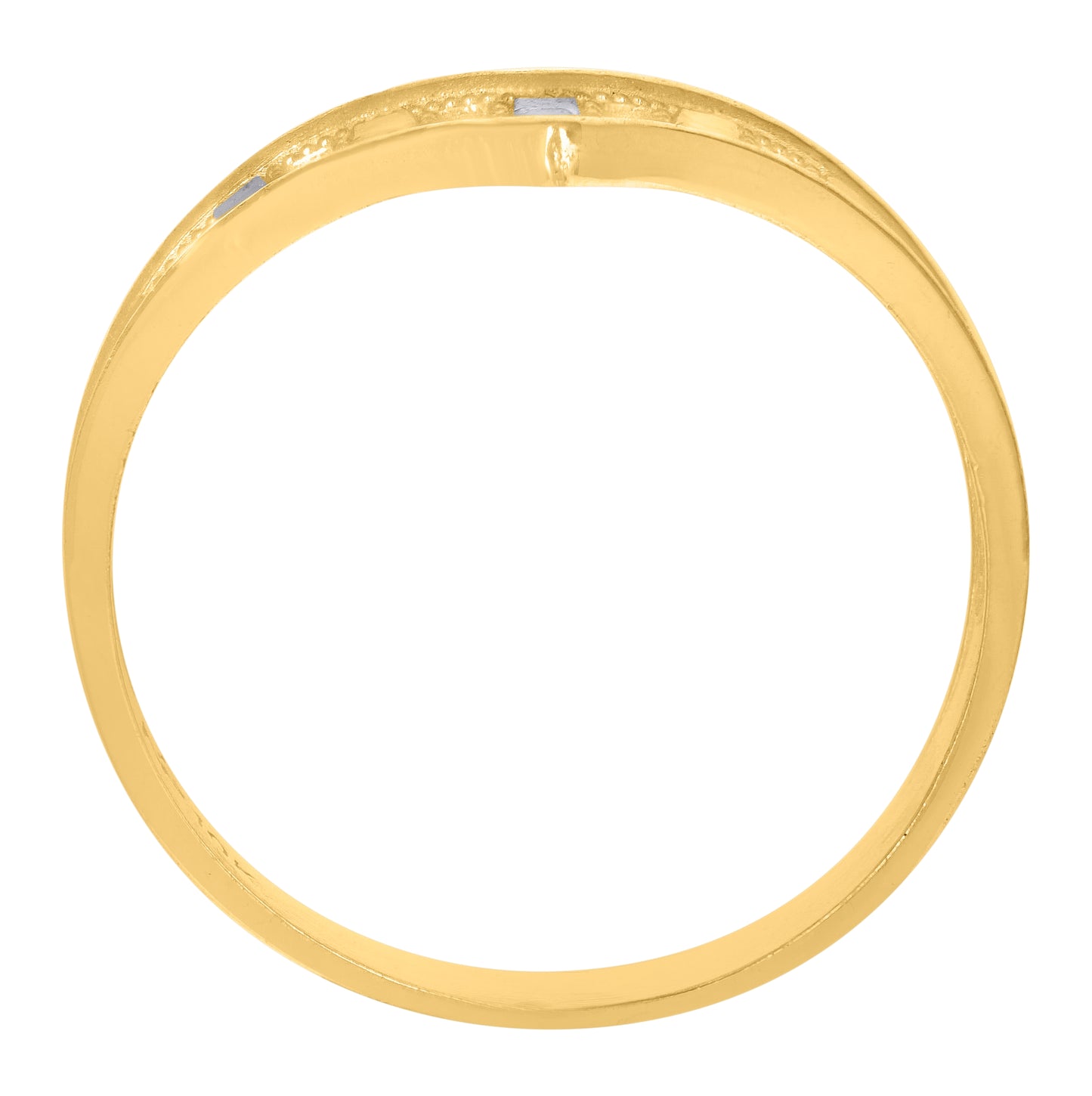 10K Two-Tone Gold Womens Fashion Ring