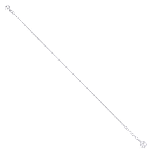 Sterling Silver Women Fashion Tree Of Life Anklet