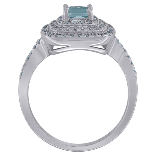 925 Sterling Silver Womens Princess Cut Cubic Zirconia Fashion Bridal Anniversary Engagement Wedding Ring