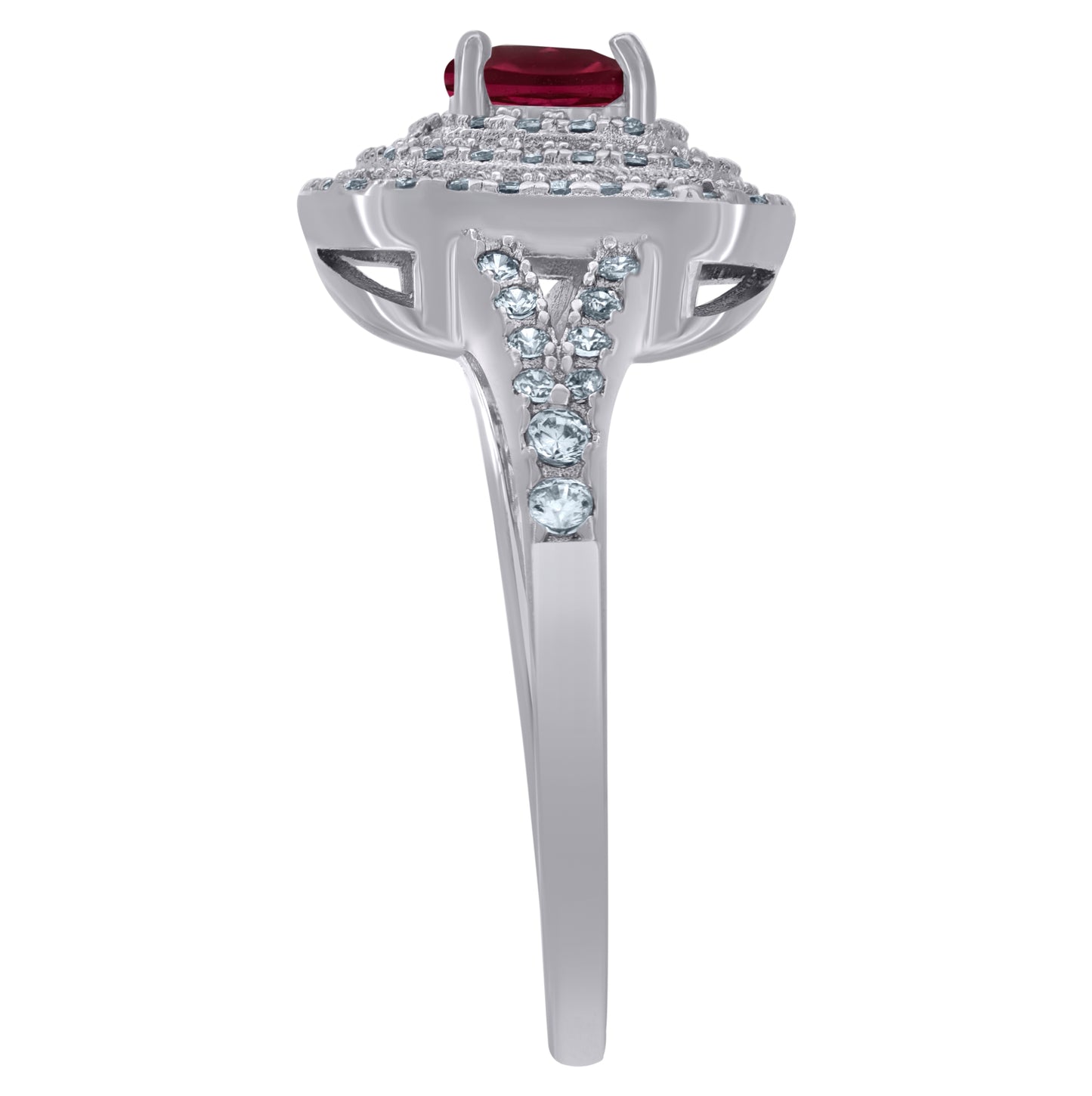925 Sterling Silver Womens Princess Cut Cubic Zirconia Fashion Bridal Anniversary Engagement Wedding Ring
