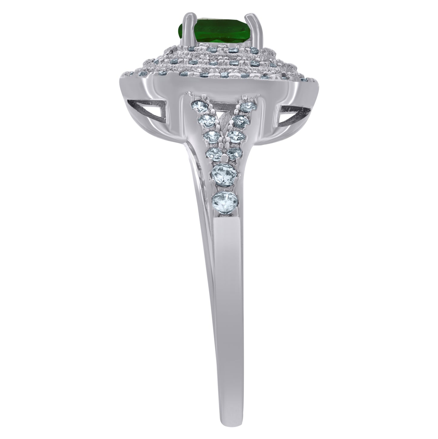 925 Sterling Silver Womens Princess Cut Cubic Zirconia Fashion Bridal Anniversary Engagement Wedding Ring