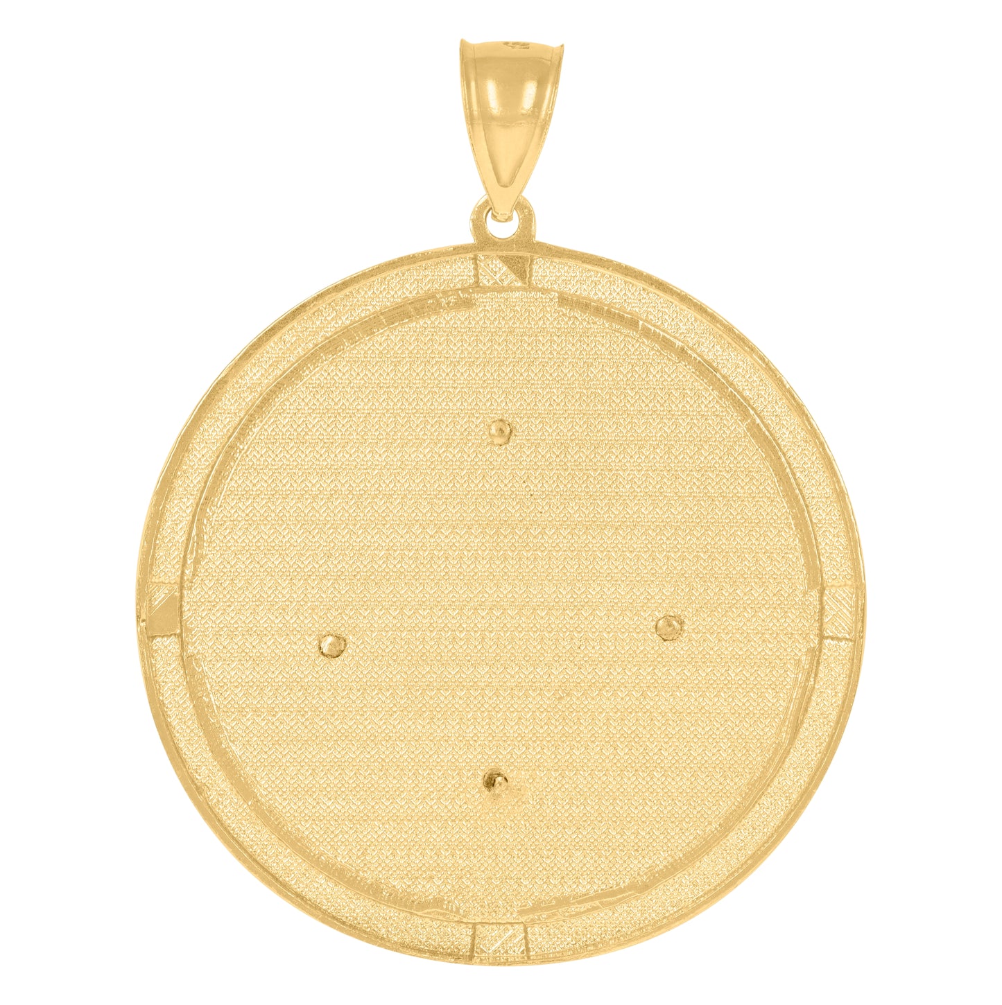 10K Two-Tone Gold Mens Last Supper Religious Charm Pendant