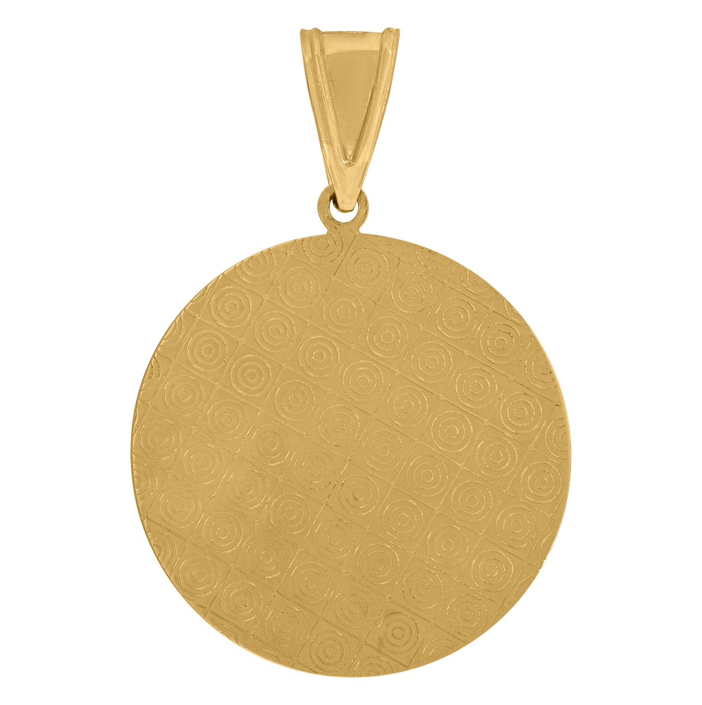 10K Two-tone Gold Mens Medusa Egyptian Fashion Charm Pendant