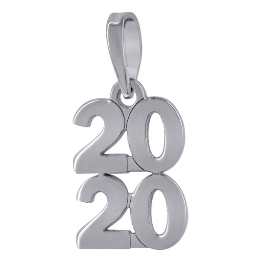 Sterling Silver Unisex Fashion Year 2020 Charm Pendant