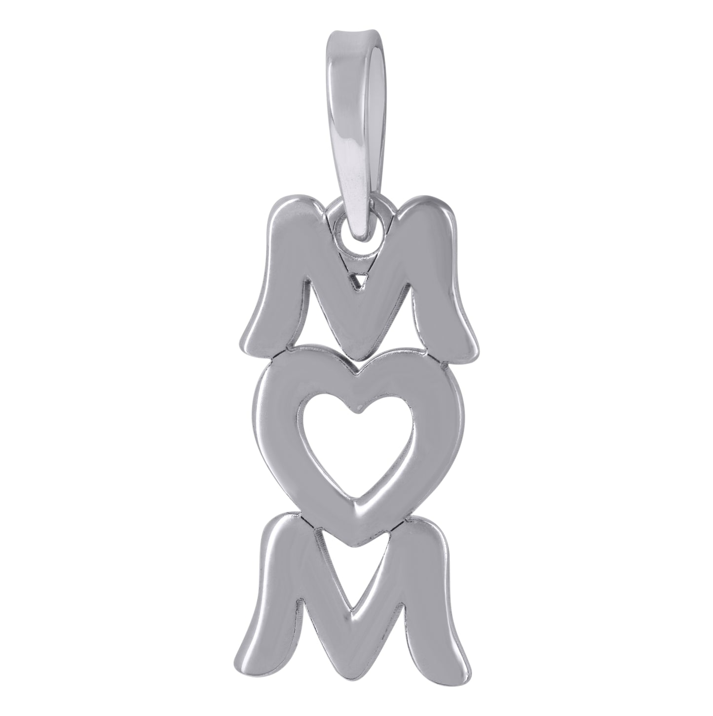 Sterling Silver Womens Fashion Mom Talking Charm Pendant