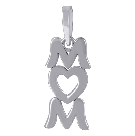 Sterling Silver Womens Fashion Mom Talking Charm Pendant