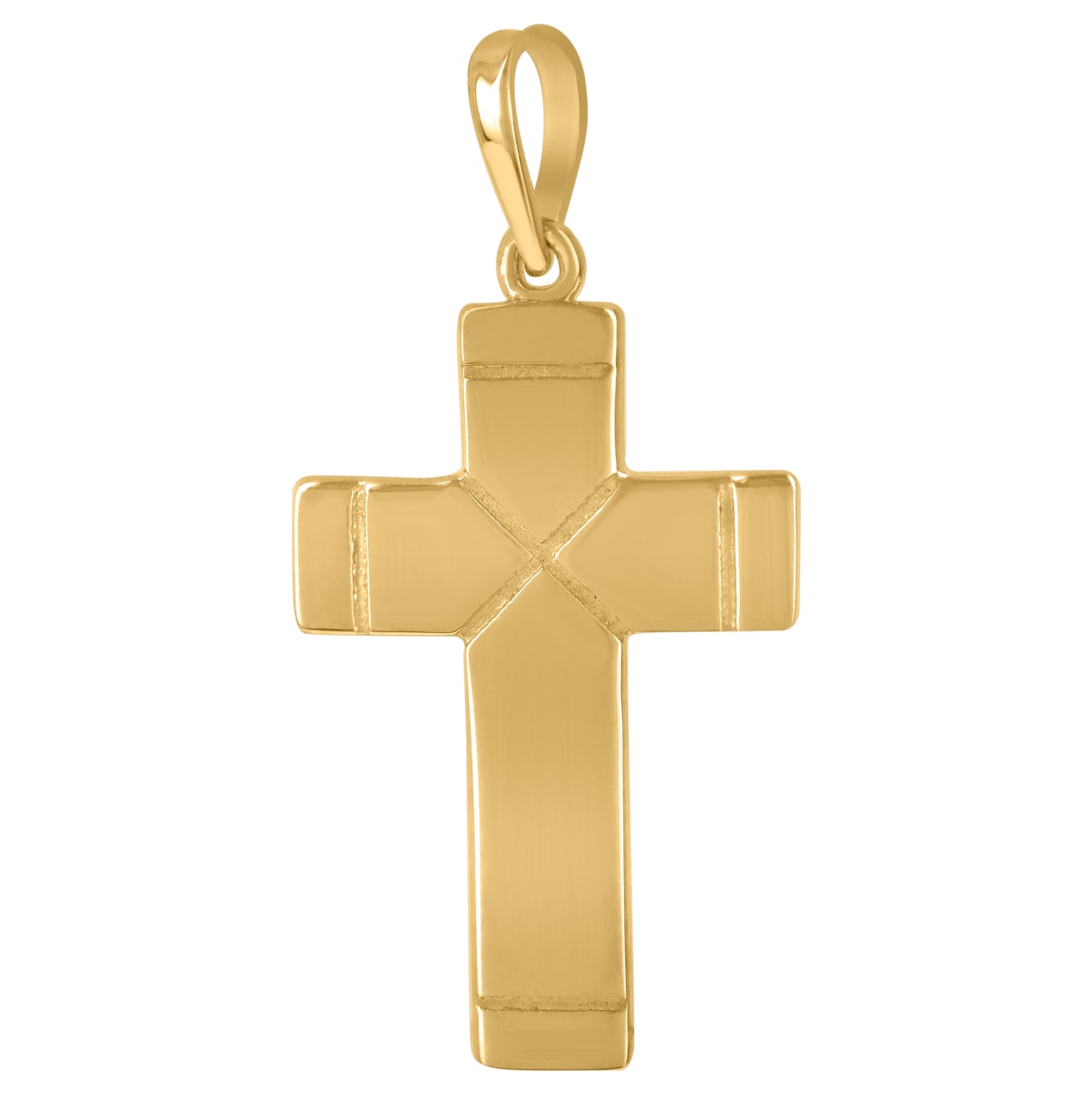 Sterling Silver Unisex Religious Cross Charm Pendant