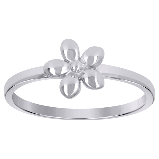 Sterling Silver Womens Flower Fashion Bridal Anniversary Wedding Engagement Band Ring Size 6 To 8
