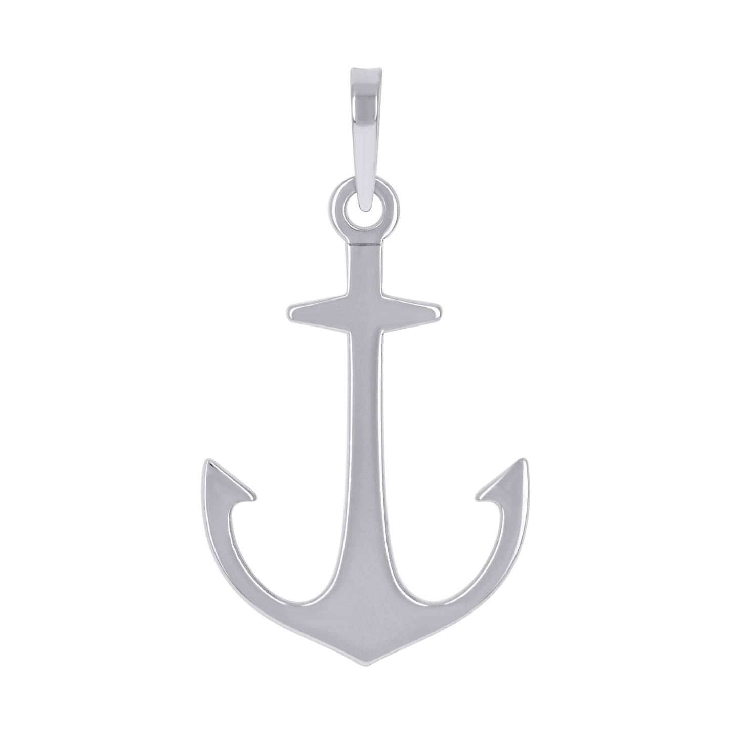 Sterling Silver Unisex Anchor Ocean Life Charm Pendant