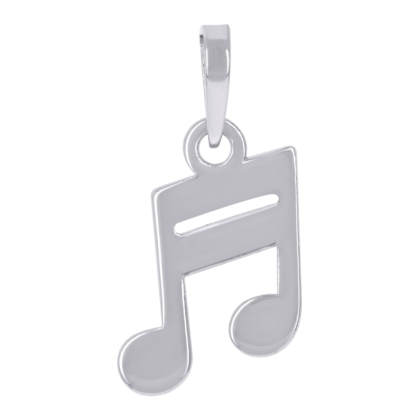Sterling Silver Unisex Music Note Fashion Charm Pendant