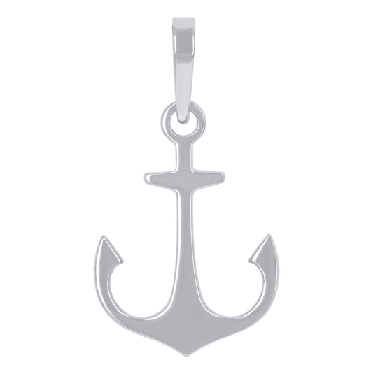 Sterling Silver Unisex Anchor Ocean Life Charm Pendant