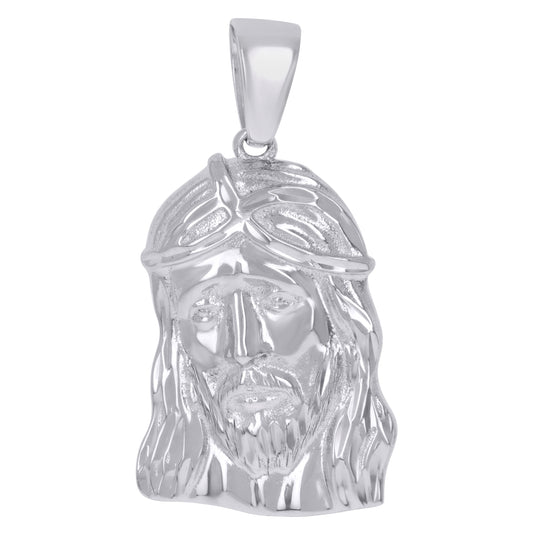 Sterling Silver Unisex Jesus Religious Charm Pendant