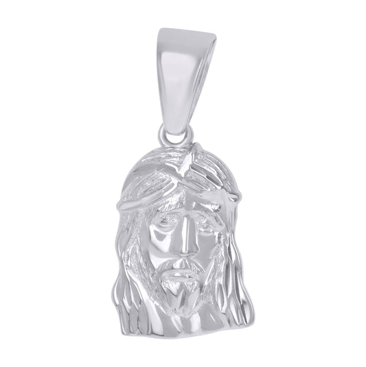 Sterling Silver Unisex Jesus Religious Charm Pendant