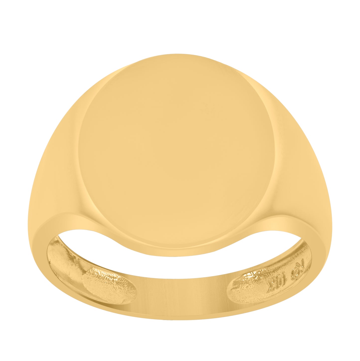 10K Yellow Gold Mens Signet Ring