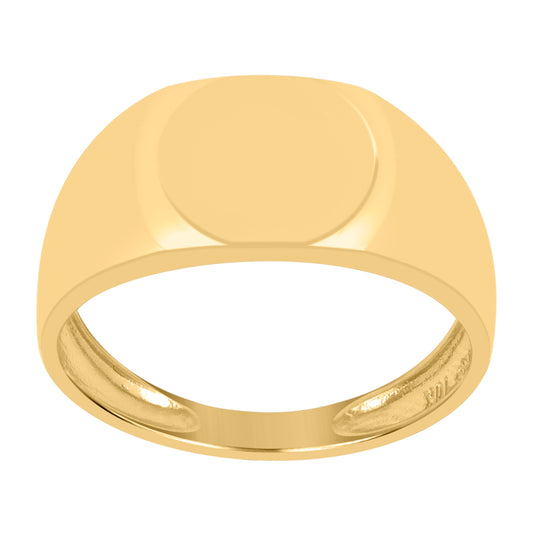 10K Yellow Gold Mens Signet Ring