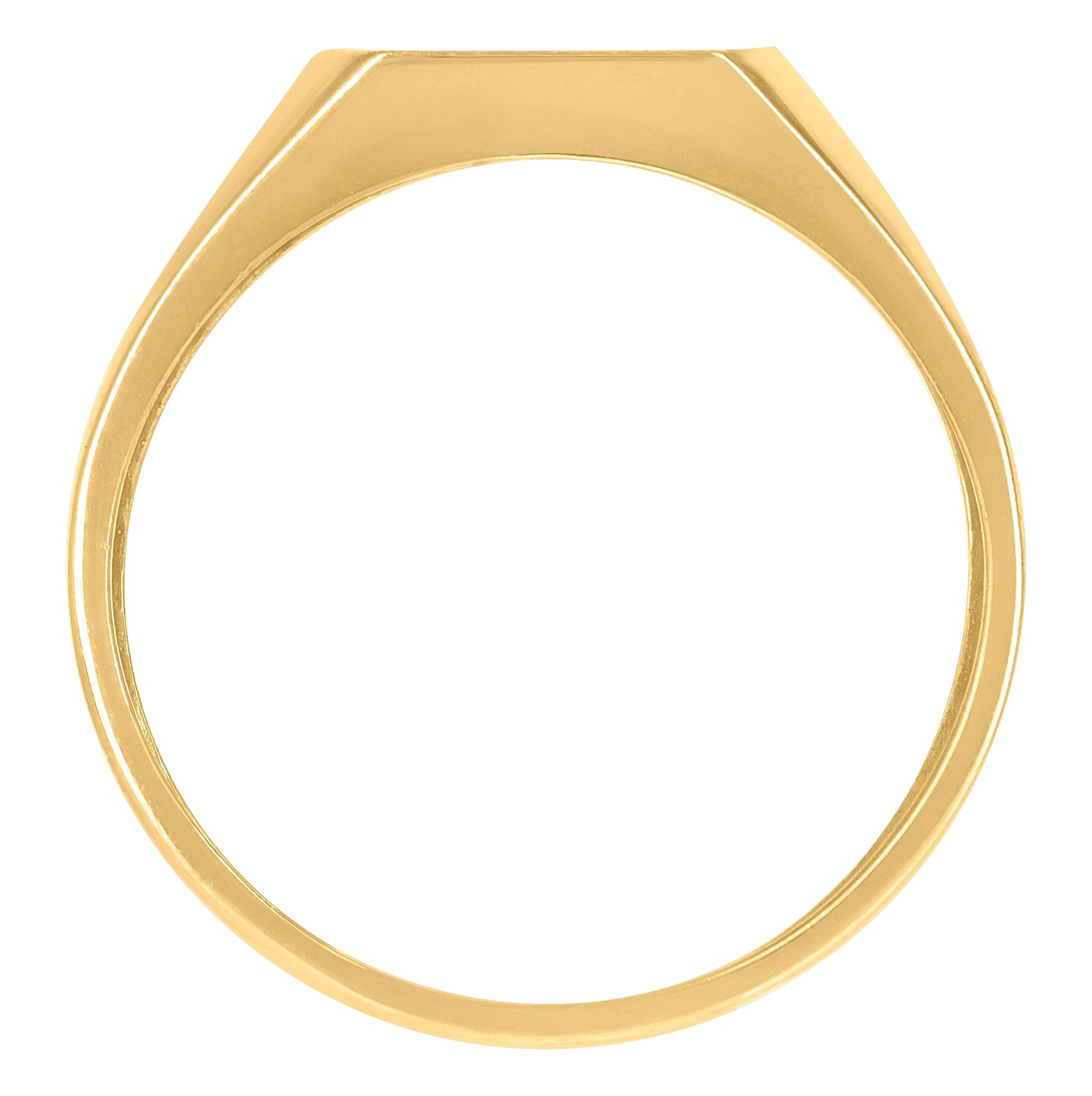 10K Yellow Gold Mens Signet Fashion Ring