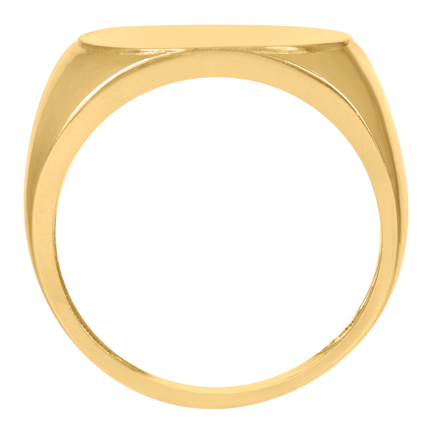 10K Yellow Gold Mens Signet Fashion Ring