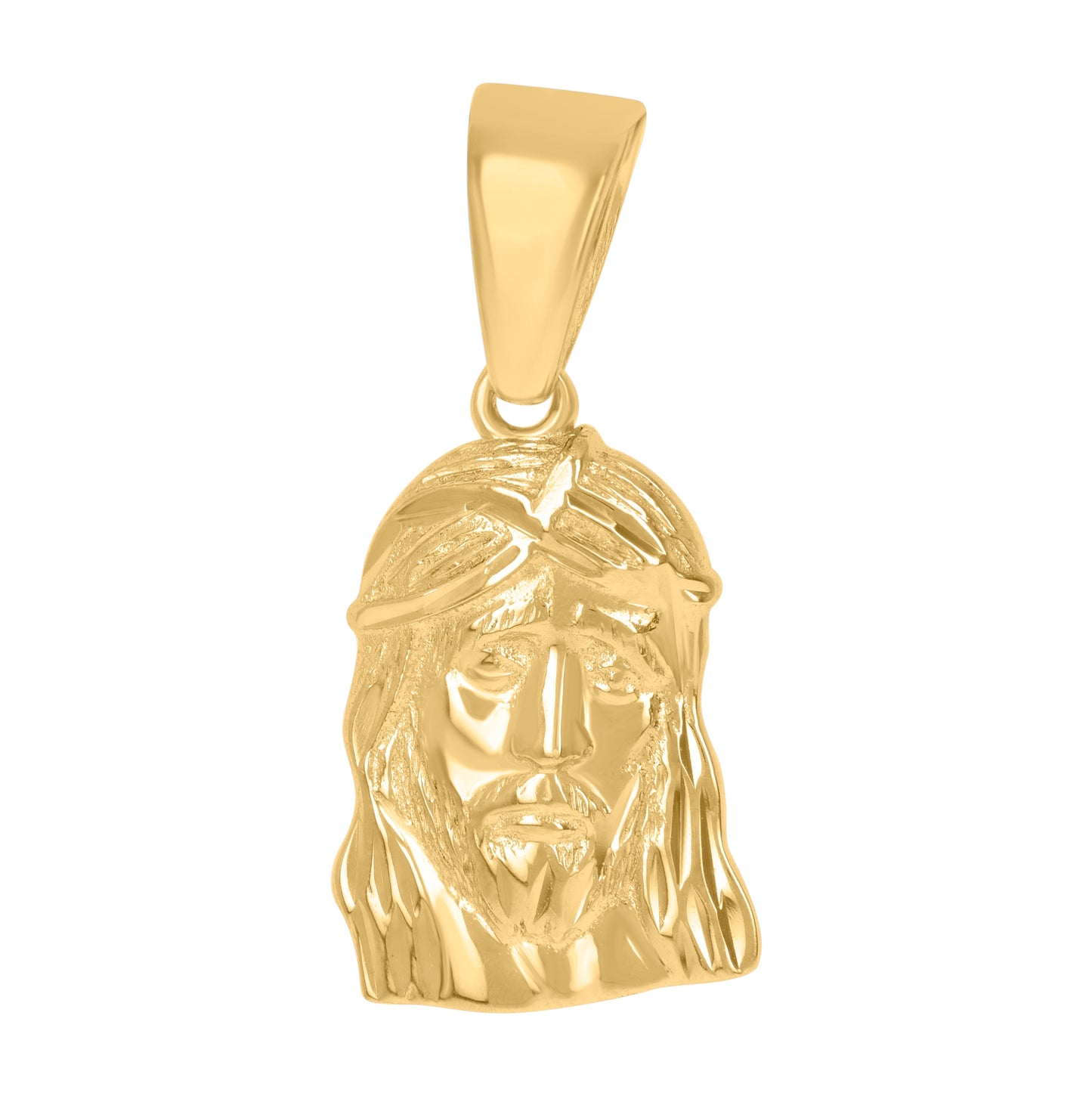 Sterling Silver Unisex Jesus Religious Charm Pendant