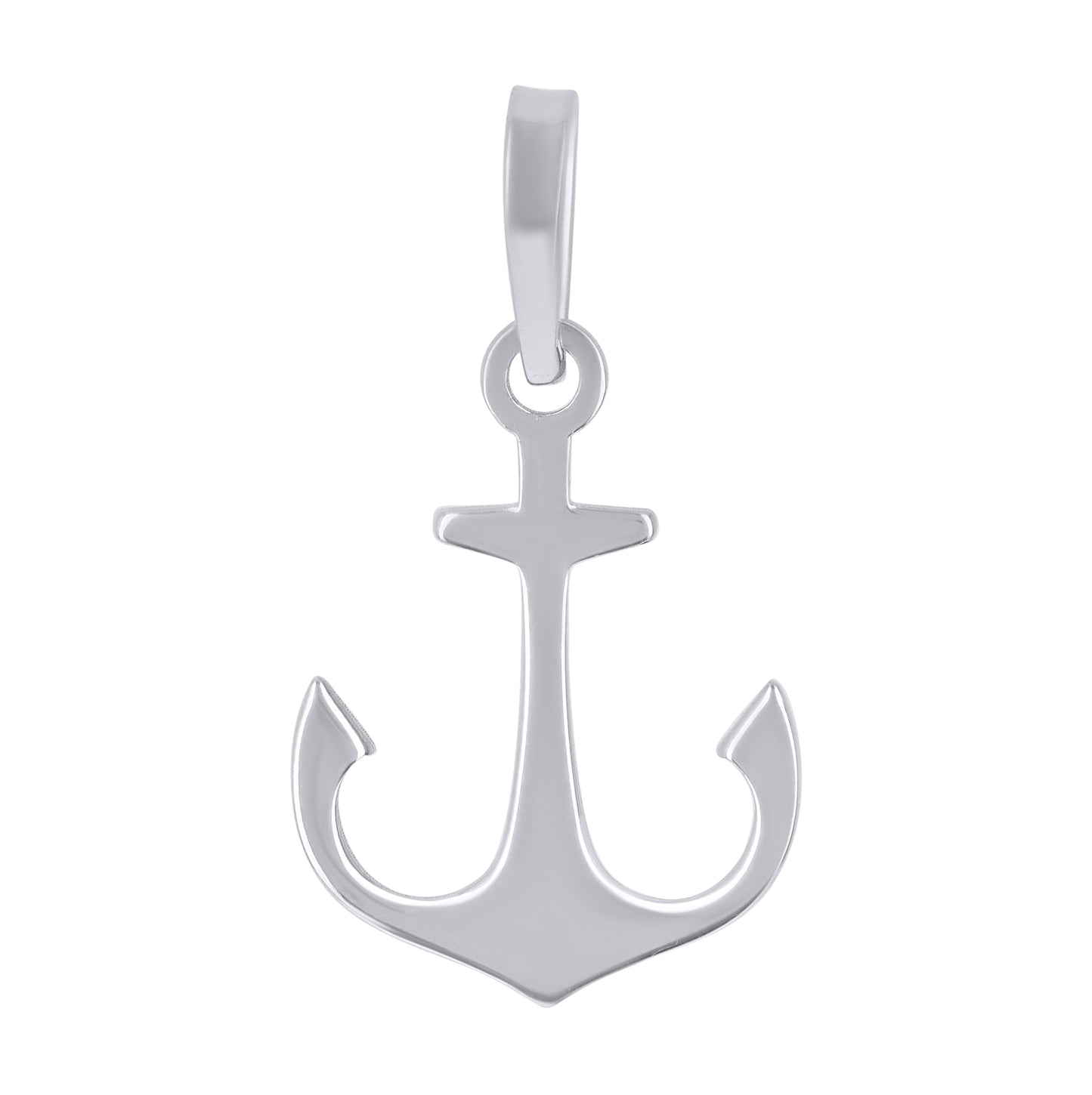 Sterling Silver Unisex Anchor Ocean Life Charm Pendant