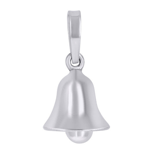 Sterling Silver Unisex Christmas Bell Occasion Charm Pendant