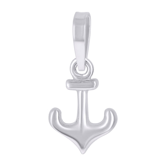 Sterling Silver Unisex Anchor Ocean Life Charm Pendant